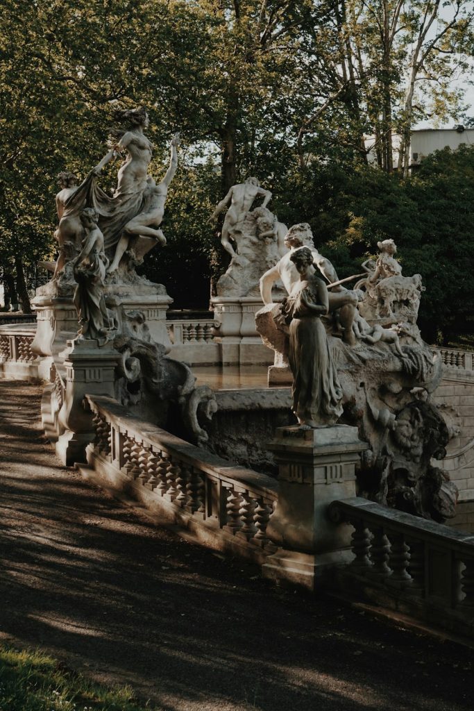 Fontana dei dodici mesi, Torino, Italia.
